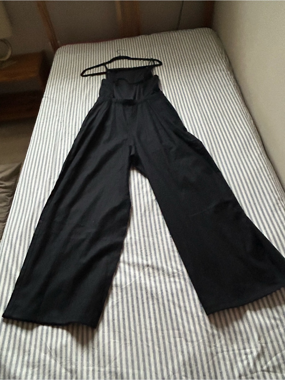 Abercrombie & Fitch Black Wide-Leg Jumpsuit